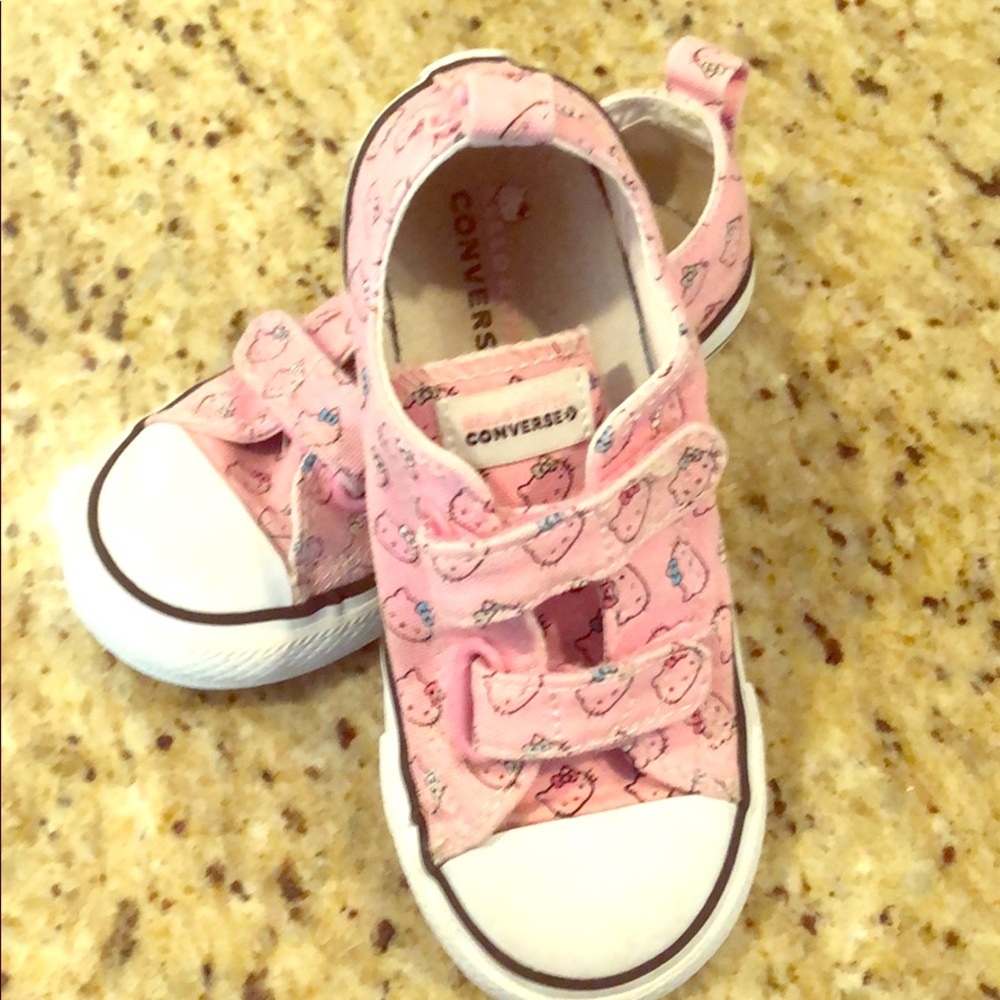 Girls Hello Kitty Converse Gym Shoes